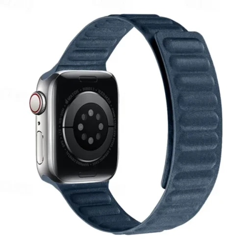 Solo Loop Compatible with Apple Watch band 38mm 40mm 41mm 42mm 44mm 45mm 49mm Magnetic Clasp Adjustable Silicone Strap Replacement Wristband for iwatch Ultra 2 Series 9 8 7 SE 6 5 4 3 2 1