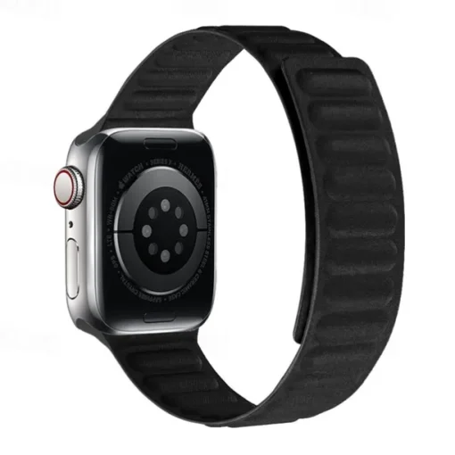 Solo Loop Compatible with Apple Watch band 38mm 40mm 41mm 42mm 44mm 45mm 49mm Magnetic Clasp Adjustable Silicone Strap Replacement Wristband for iwatch Ultra 2 Series 9 8 7 SE 6 5 4 3 2 1