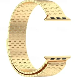 Solo Loop Compatible with Apple Watch band 38mm 40mm 41mm 42mm 44mm 45mm 49mm Magnetic Clasp Adjustable Stainless Steel Strap Replacement Wristband for iwatch Ultra 2 Series 9 8 7 SE 6 5 4 3 2 1