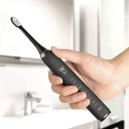 Sonic Electric Toothbrush Wireless Charging 5 Brushing Modes With Travel Box Brush Head Dust Cover 3 Replacement Soft Bristle Brush Heads