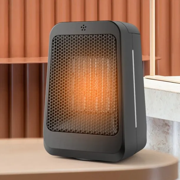 Space Heater 1200W Electric Heater Indoor Portable Thermostat PTC Fast Heating Chamber Small Heater with Heating and Fan Mode
