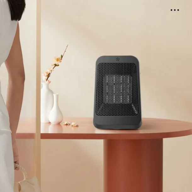 Space Heater 1200W Electric Heater Indoor Portable Thermostat PTC Fast Heating Chamber Small Heater with Heating and Fan Mode