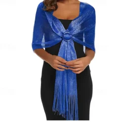 Sparkling Metallic Shawls and Wraps for Evening Party/Wedding/Formal Dresses