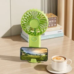 3-Speed Portable Cooling Fan – USB Rechargeable Handheld Electric Fan with 1200mAh Battery for Personal Use