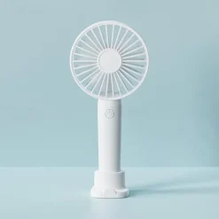 3-Speed Portable Handheld Mini Fan – USB Rechargeable Personal Fan with 1200mAh Battery for Indoor and Outdoor Use