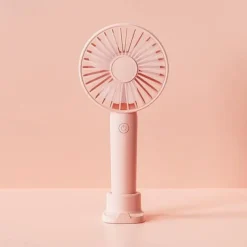 3-Speed Portable Handheld Mini Fan – USB Rechargeable Personal Fan with 1200mAh Battery for Indoor and Outdoor Use