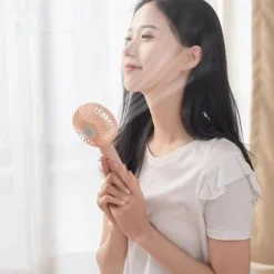 3-Speed Portable Handheld Mini Fan – USB Rechargeable Personal Fan with 1200mAh Battery for Indoor and Outdoor Use