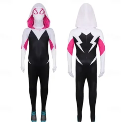 Spider Superhero Gwen Halloween Bodysuits Full Body Catsuit Sexy Costume Kid's Adults' Women's Girls' Carnival Party Easy Halloween Costumes Dress Up