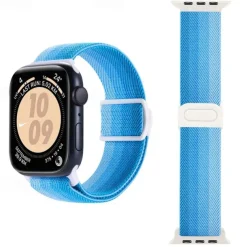 Sport Band Compatible with Apple Watch band 38mm 40mm 41mm 42mm 44mm 45mm 49mm Elastic Adjustable Nylon Strap Replacement Wristband for iwatch Ultra 2 Series 9 8 7 SE 6 5 4 3 2 1
