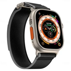 Sport Band Compatible with Apple Watch band 38mm 40mm 41mm 42mm 44mm 45mm 49mm Braided Adjustable Breathable Nylon Strap Replacement Wristband for iwatch Series Ultra 8 7 6 5 4 3 2 1 SE