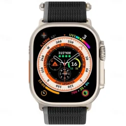 Sport Band Compatible with Apple Watch band 38mm 40mm 41mm 42mm 44mm 45mm 49mm Braided Adjustable Breathable Nylon Strap Replacement Wristband for iwatch Series Ultra 8 7 6 5 4 3 2 1 SE