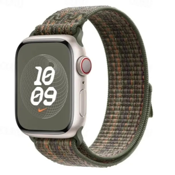 Sport Band Compatible with Apple Watch band 38mm 40mm 41mm 42mm 44mm 45mm 49mm Adjustable Fabric Strap Replacement Wristband for iwatch Ultra 2 Series 9 8 7 SE 6 5 4 3 2 1