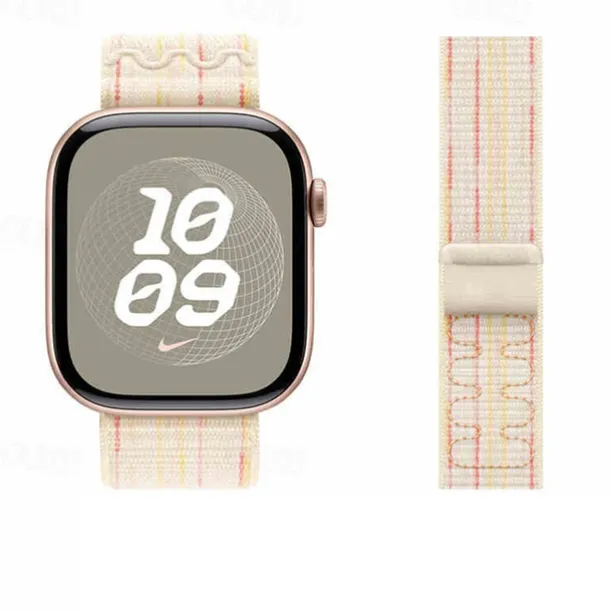 Sport Band Compatible with Apple Watch band 38mm 40mm 41mm 42mm 44mm 45mm 49mm Adjustable Fabric Strap Replacement Wristband for iwatch Ultra 2 Series 9 8 7 SE 6 5 4 3 2 1