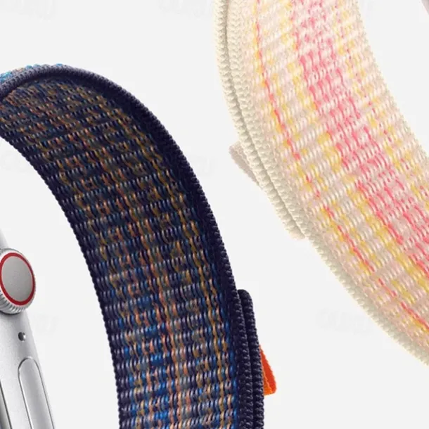 Sport Band Compatible with Apple Watch band 38mm 40mm 41mm 42mm 44mm 45mm 49mm Adjustable Fabric Strap Replacement Wristband for iwatch Ultra 2 Series 9 8 7 SE 6 5 4 3 2 1