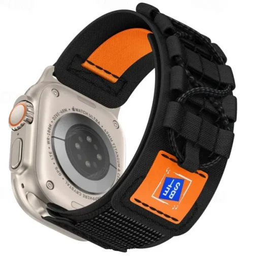 Sport Band Compatible with Apple Watch band 38mm 40mm 41mm 42mm 44mm 45mm 49mm Multilayer Elastic Rugged Nylon Strap Replacement Wristband for iwatch Ultra 2 Series 9 8 7 SE 6 5 4 3 2 1