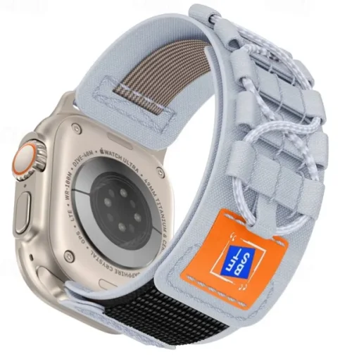 Sport Band Compatible with Apple Watch band 38mm 40mm 41mm 42mm 44mm 45mm 49mm Multilayer Elastic Rugged Nylon Strap Replacement Wristband for iwatch Ultra 2 Series 9 8 7 SE 6 5 4 3 2 1