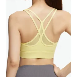 Sports Bra Hollow Mesh Back Sports Bra Fitness Yoga Vest Shockproof Yoga Bra Without Steel Ring