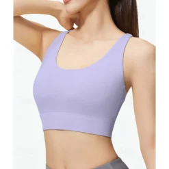 Sports Bra Hollow Mesh Back Sports Bra Fitness Yoga Vest Shockproof Yoga Bra Without Steel Ring
