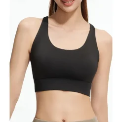 Sports Bra Hollow Mesh Back Sports Bra Fitness Yoga Vest Shockproof Yoga Bra Without Steel Ring