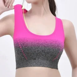 Sports Bra Hollow Mesh Back Sports Bra Fitness Yoga Vest Shockproof Yoga Bra Without Steel Ring