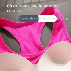 Sports Bra Hollow Mesh Back Sports Bra Fitness Yoga Vest Shockproof Yoga Bra Without Steel Ring