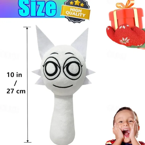 Sprunki Plush 10'' Sprunky Wenda and Gray Plushies Sprunk Soft and Funs Stuffed Toys Dolls for Fans and Friends Birthday