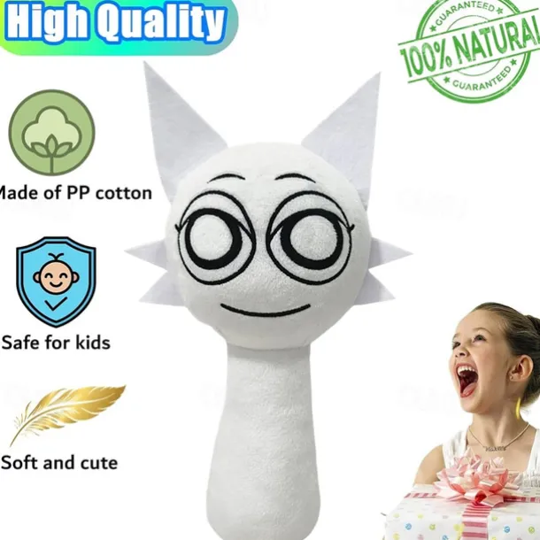 Sprunki Plush 10'' Sprunky Wenda and Gray Plushies Sprunk Soft and Funs Stuffed Toys Dolls for Fans and Friends Birthday