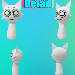 Sprunki Plush 10'' Sprunky Wenda and Gray Plushies Sprunk Soft and Funs Stuffed Toys Dolls for Fans and Friends Birthday