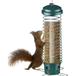Squirrel Resistant Bird Feeders - No Squirrel Wild Bird Feeder - Metal Hummingbird Feeding Station Weight-Activated for Outdoor Patio