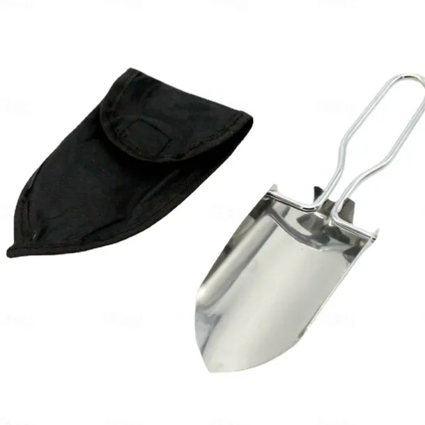 Stainless Steel Camping Shovel – Multifunctional Portable Folding Engineer Shovel for Outdoor Survival & Tactical Use