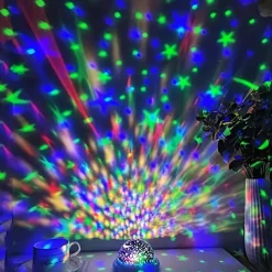 Star and Moon Themed Projector Lights – Portable and Compact for Festive Atmosphere in Indoor/Outdoor Activities, Photo Backgrounds and Restaurants