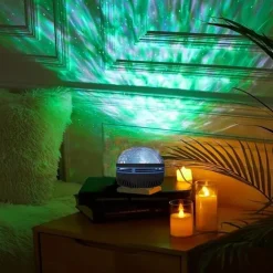 Star Projector Galaxy Projector Ocean Wave Projector Water Light Projector Valentine's Gift for Bedroom Night Light Projector Gaming Room, Home Theater, Ceiling, Room Decor