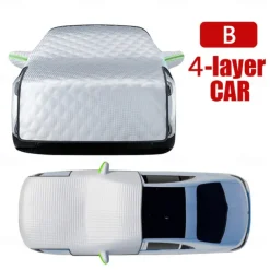 Starfire Car Front Windshield Snow Shield Anti-Freeze Cover Wind Shield Snow Shield Anti-Frost Cover Cloth Winter Snow Protection Thickened Winter