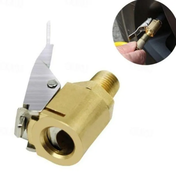 StarFire Car Inflator Pump Quick Coupling Pump Quick Charge Head Tire Nozzle Adapter Press Type Chuck Inflatable Nozzle