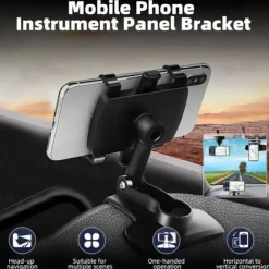 StarFire Car Phone Holder Easy Clip Stand Mounting Black Bracket For Phone&GPS Driving Recorder