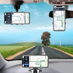 StarFire Car Phone Holder Easy Clip Stand Mounting Black Bracket For Phone&GPS Driving Recorder