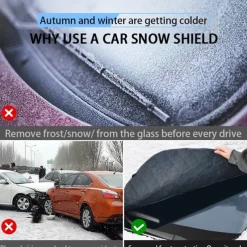 Starfire Car Snow Cover Front Windshield Snow Cover Anti-Freeze Cover Anti-Frost Cover Hood Thickened Winter Car Clothing Cloth