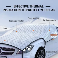 Starfire Car Snow Cover Front Windshield Snow Cover Anti-Freeze Cover Anti-Frost Cover Hood Thickened Winter Car Clothing Cloth