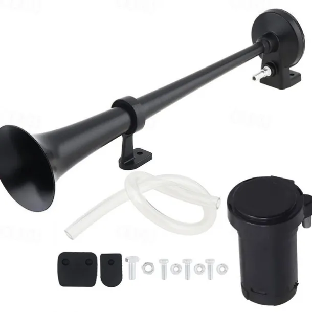 StarFire Car Truck Horn Train Air Horn 150DB Loud Universal Electric Dual Trumpet Air Horns Kit For Any 12V/24V Cars Trucks Trains Lorry Boat Ship Van