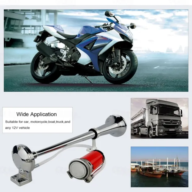 StarFire Car Truck Horn Train Air Horn 150DB Loud Universal Electric Dual Trumpet Air Horns Kit For Any 12V/24V Cars Trucks Trains Lorry Boat Ship Van
