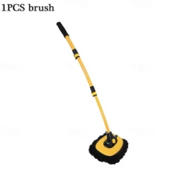 StarFire Car Wash Mop Retractable Curved Rod Car Wash Brush Soft Bristles Do Not Hurt The Car Car Brush Cleaning Brush Wipe Car Tools
