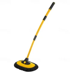 StarFire Car Wash Mop Retractable Curved Rod Car Wash Brush Soft Bristles Do Not Hurt The Car Car Brush Cleaning Brush Wipe Car Tools