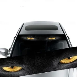 StarFire 3D Transparent Car Front Windshield Stickers Front And Rear Gear Decorative Sunshade Decals Modified Front Gear Car Stickers