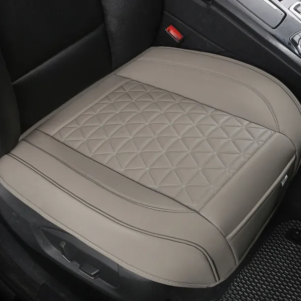 StarFire High End Luxury PU Leather Car Seat Cover Protector, Front Seat Bottom, Compatible with 90% Vehicles