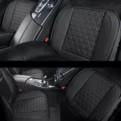 StarFire High End Luxury PU Leather Car Seat Cover Protector, Front Seat Bottom, Compatible with 90% Vehicles