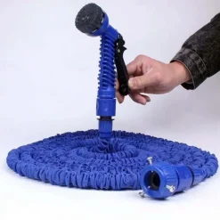 Starfire Household High-Pressure Car Wash Water Gun Flushing Telescopic 15m Water Pipe Multi-Purpose Car Garden Water Pipe Garden Watering Set