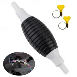 StarFire 1PC Car Fuel Gas Hand Primer Manual Pump Fuel Line Pump Fuel Pumps Car Tool Transfer Primer for Gas Petrol Diesel Oil Liquid Water with Valve Clips