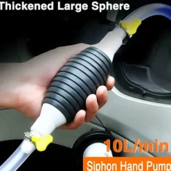 StarFire 1PC Car Fuel Gas Hand Primer Manual Pump Fuel Line Pump Fuel Pumps Car Tool Transfer Primer for Gas Petrol Diesel Oil Liquid Water with Valve Clips