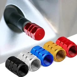 StarFire 4pcs Car Tire Valve Caps Aluminum Alloy Car Wheel Tire Valve Caps Dustproof Car Motorcycle Truck Bike For USA AIR Valve Caps