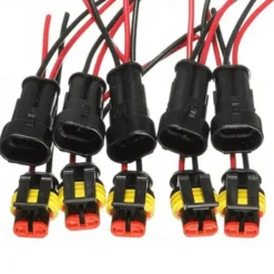 StarFire 352pcs HID Waterproof Connectors 1/2/3/4Pin 26sets Car Electrical Electric Wire Connector Plug Truck Harness Way Car Sealed Waterproof Electrical Wire